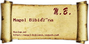 Magel Bibiána névjegykártya